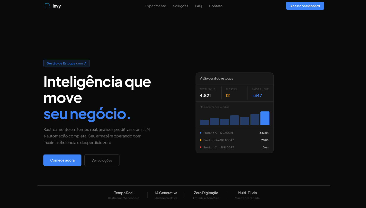 Invy Landing Page